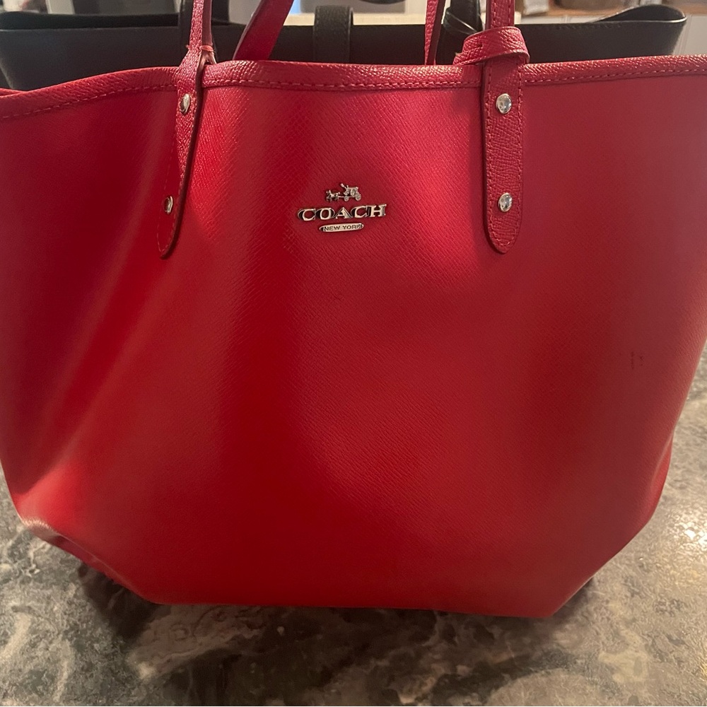 Coach Vibrant Red Tote Bag